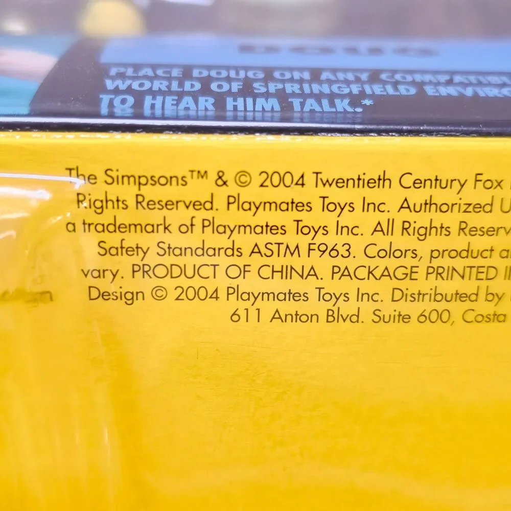 Doug World of Springfield Simpsons Intelli-tronic Figure 2004 NIP Series 16
